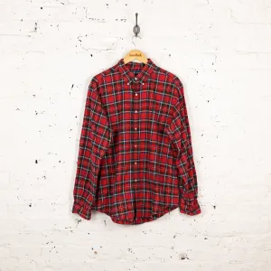 Ralph Lauren Tartan Check Button Down Shirt - Red - XL