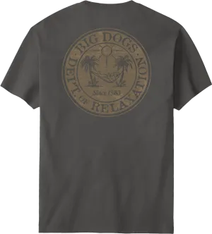 Relaxation Badge Tan T-shirt