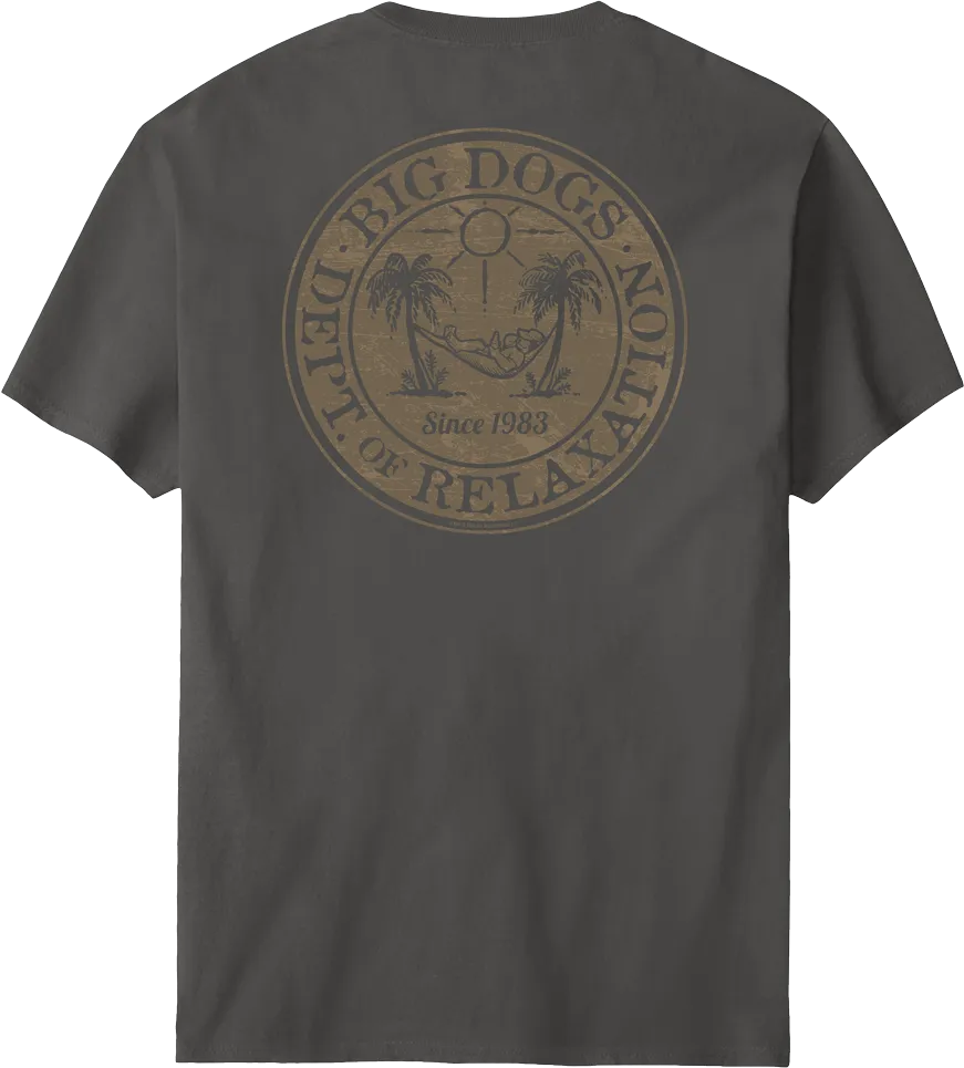 Relaxation Badge Tan T-shirt