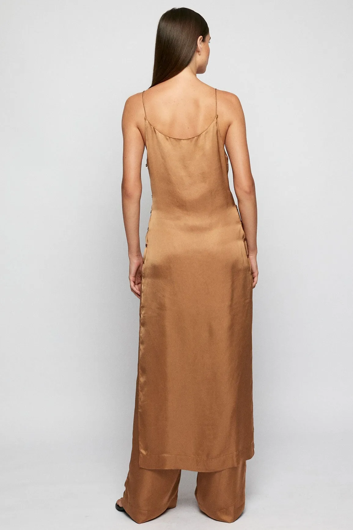 Relaxed Midi Slip | Flat Front Relaxed Pant