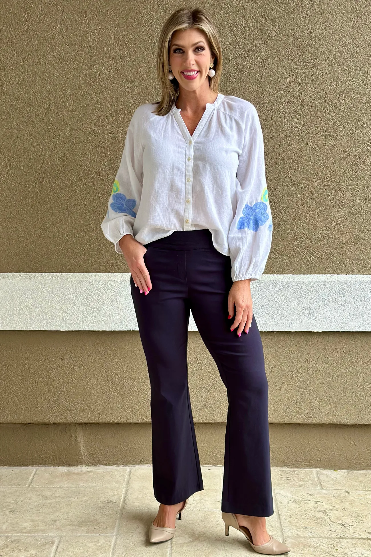 Renuar Miracle Pull On Boot Cut Pant in New Midnight
