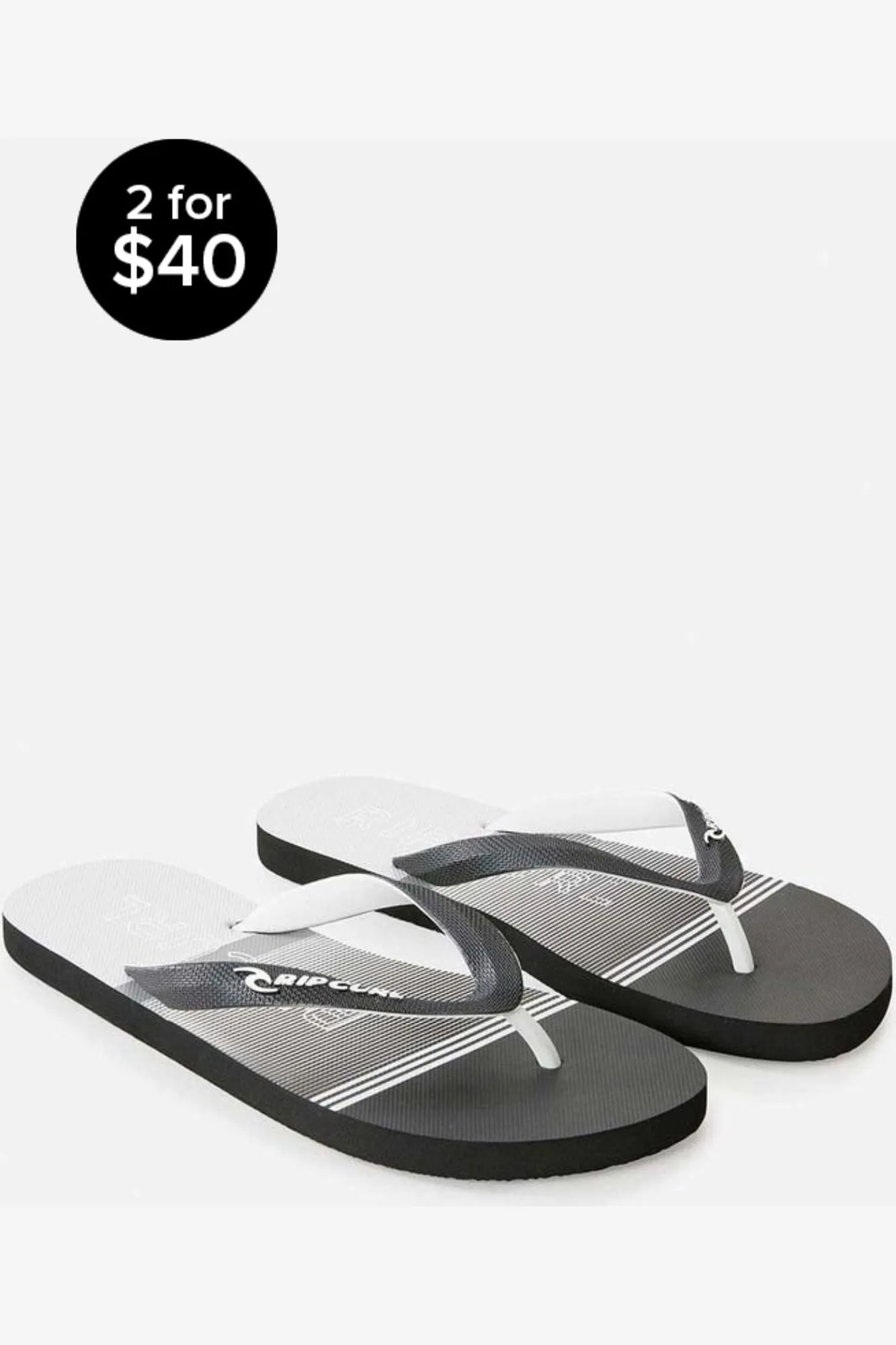 RIP CURL BREAKERS BLOOM OPEN TOE - BLACK/GREY