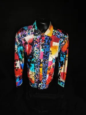 Robert Graham Colorful Long Sleeve Medium Size Shirt