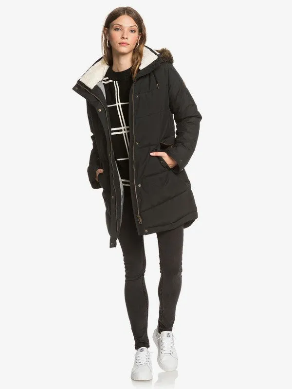 Roxy Womens Ellie Waterproof Longline Puffer Jacket