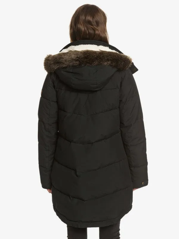Roxy Womens Ellie Waterproof Longline Puffer Jacket