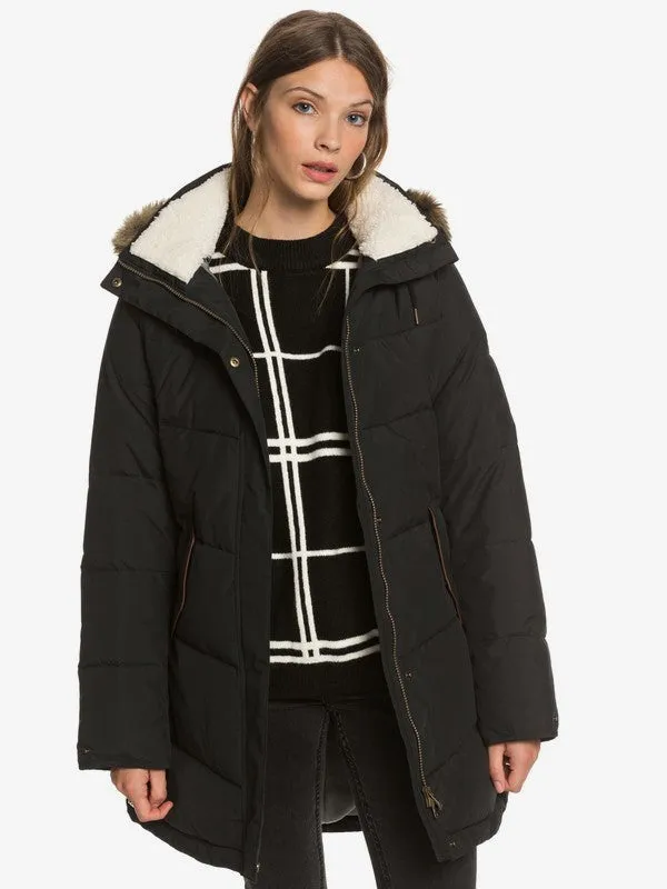 Roxy Womens Ellie Waterproof Longline Puffer Jacket
