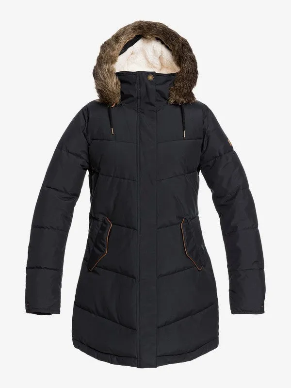 Roxy Womens Ellie Waterproof Longline Puffer Jacket