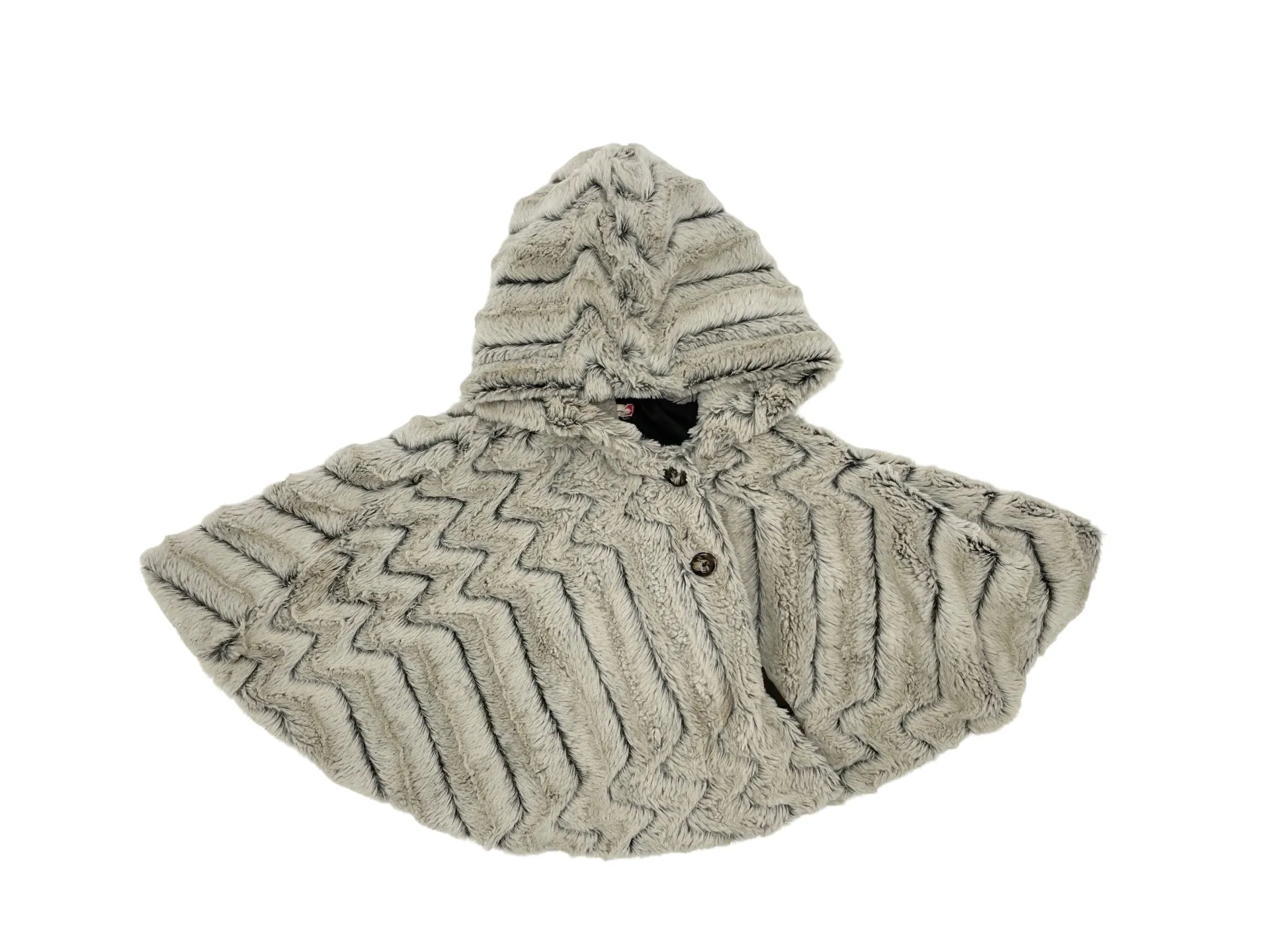 Ruby & Bloom faux fur poncho - 3