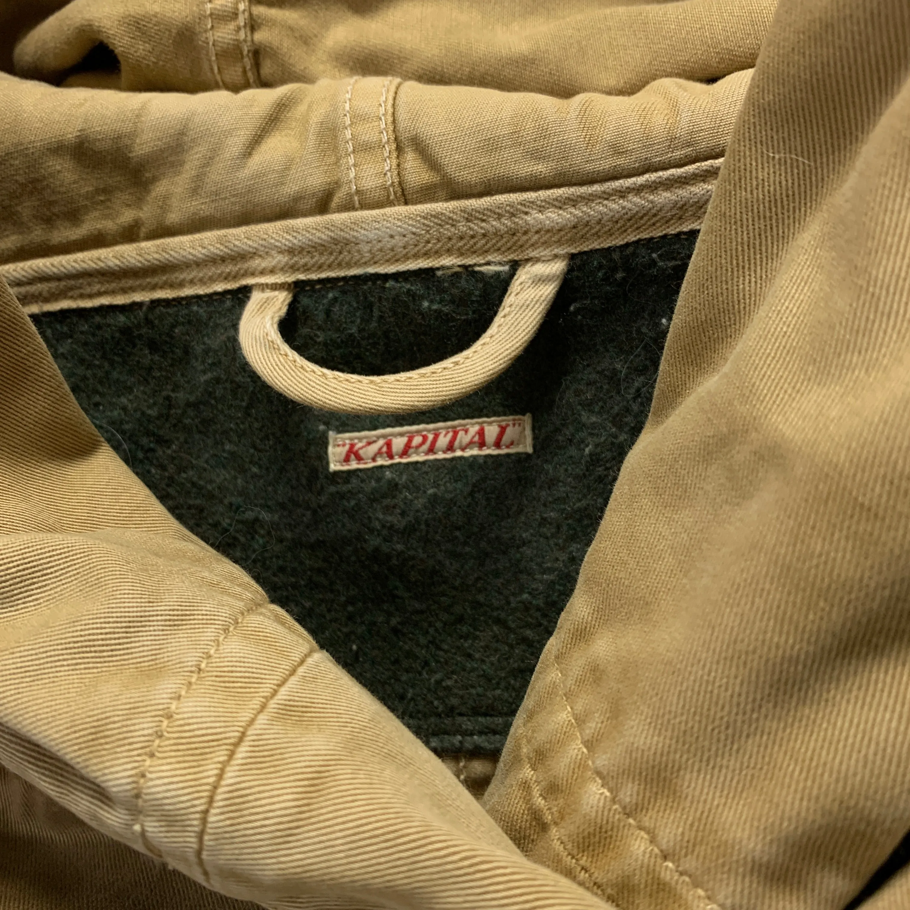 [S] Kapital Cotton Katsuragi Ring Coat Beige