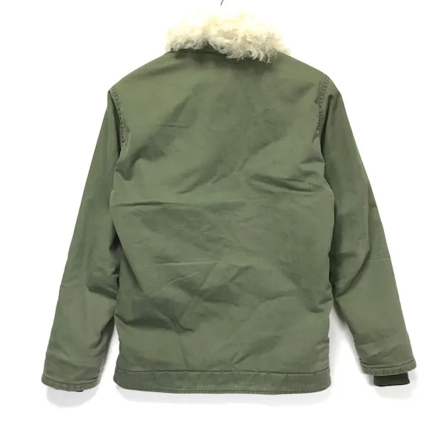 [S] Visvim 12AW Gore Windstopper Deckhand Jacket Shearling Olive