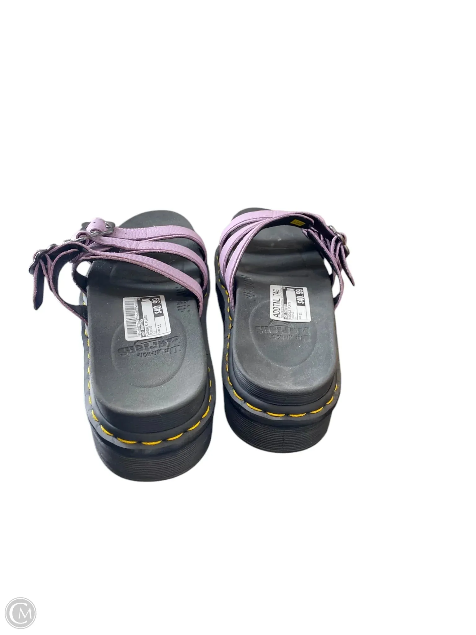 Sandals Flats By Dr Martens In Purple, Size: 11