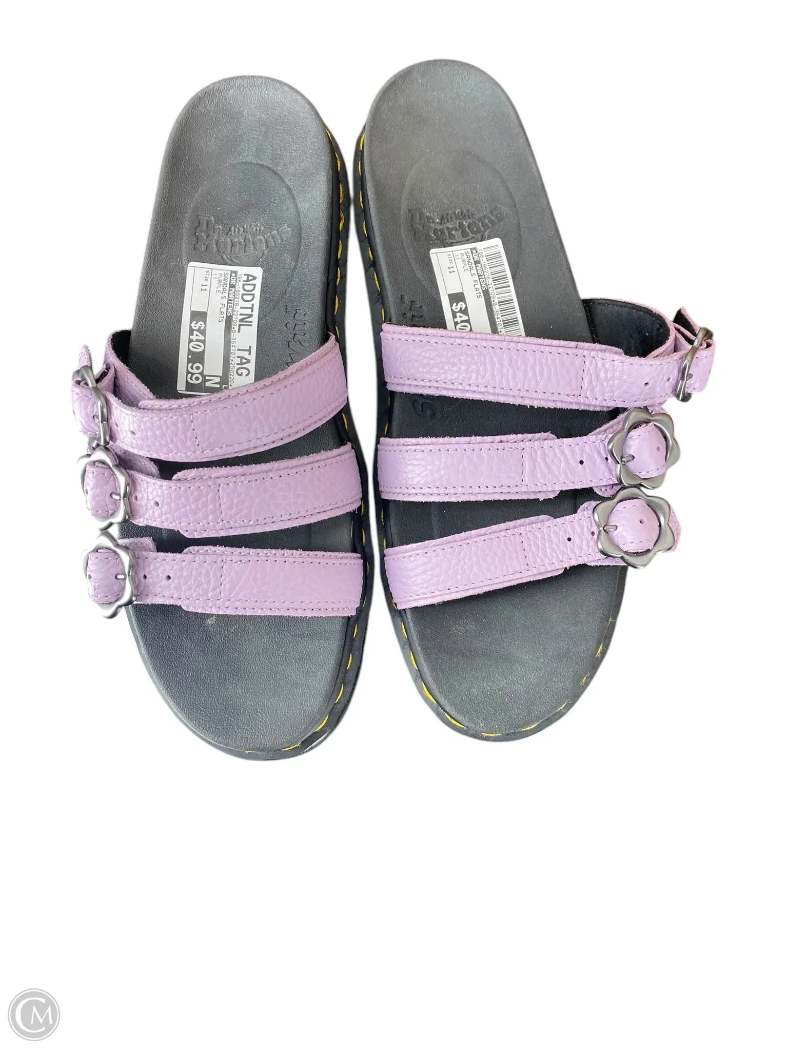 Sandals Flats By Dr Martens In Purple, Size: 11