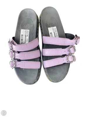 Sandals Flats By Dr Martens In Purple, Size: 11