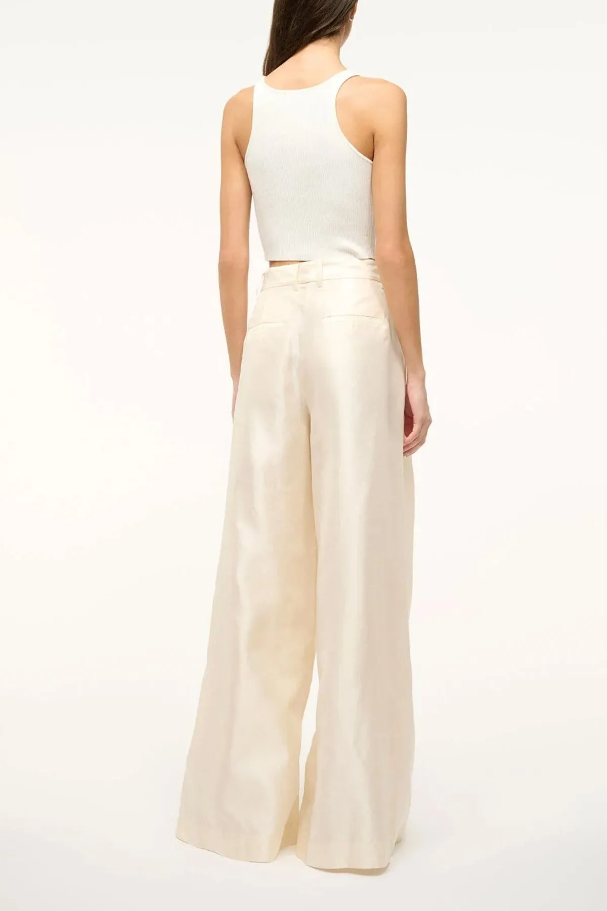 Sasha Wide-Leg Pant in Ivory