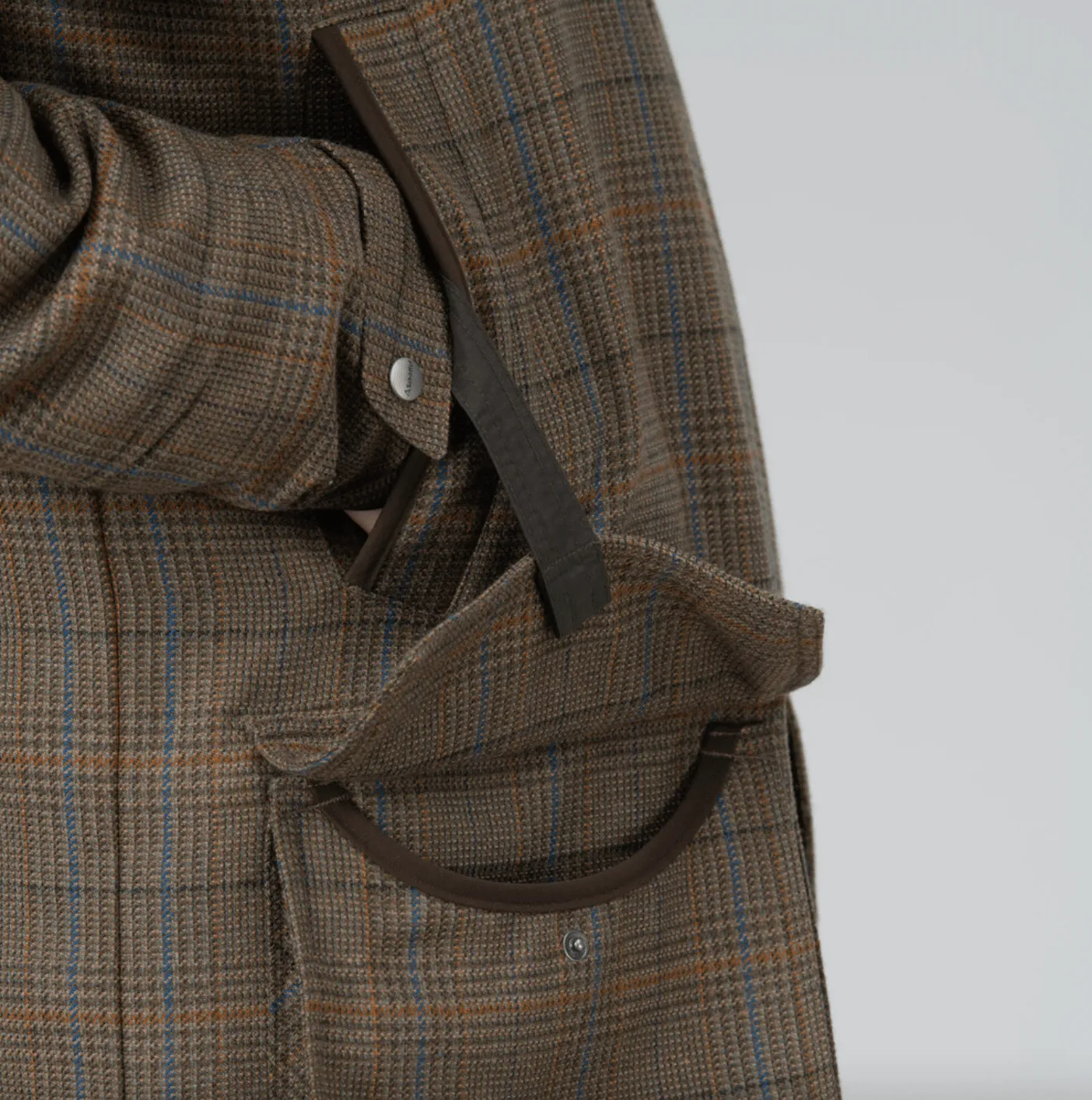 Schoffel Mens Ptarmigan tweed classic shooting coat - Loden
