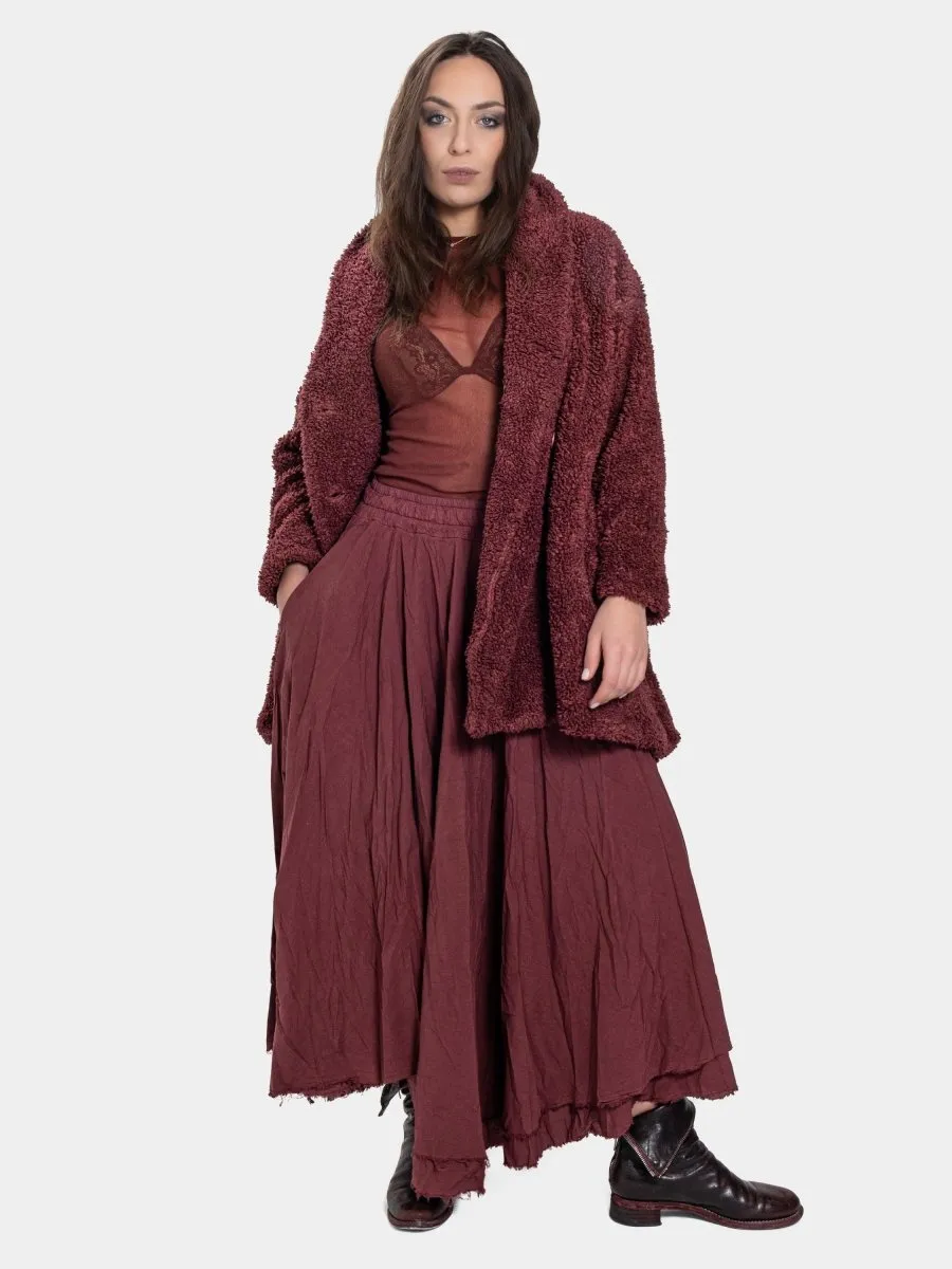Shawl Collar Teddy Coat