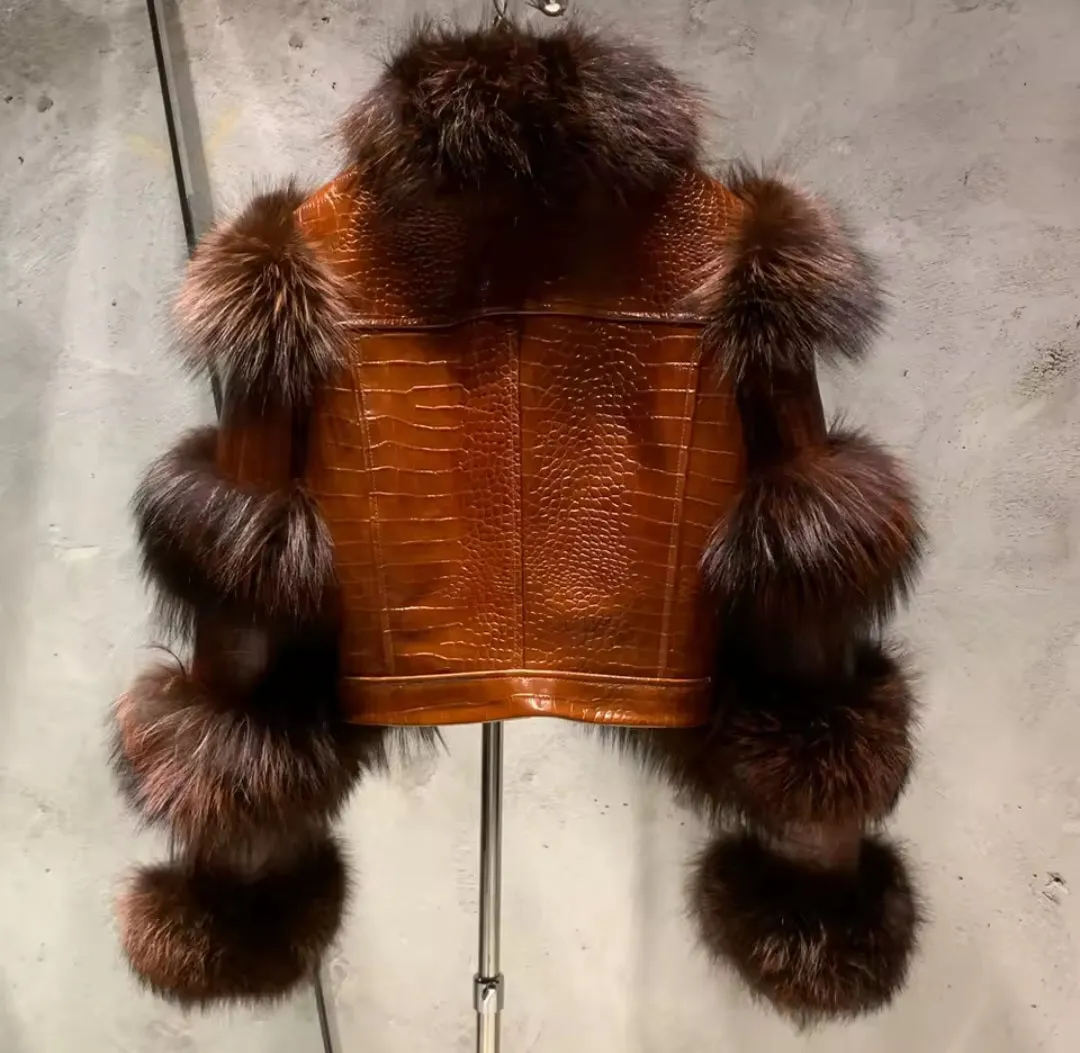 Sheepskin Leather Fur Jacket(READ DESCRIPTION)