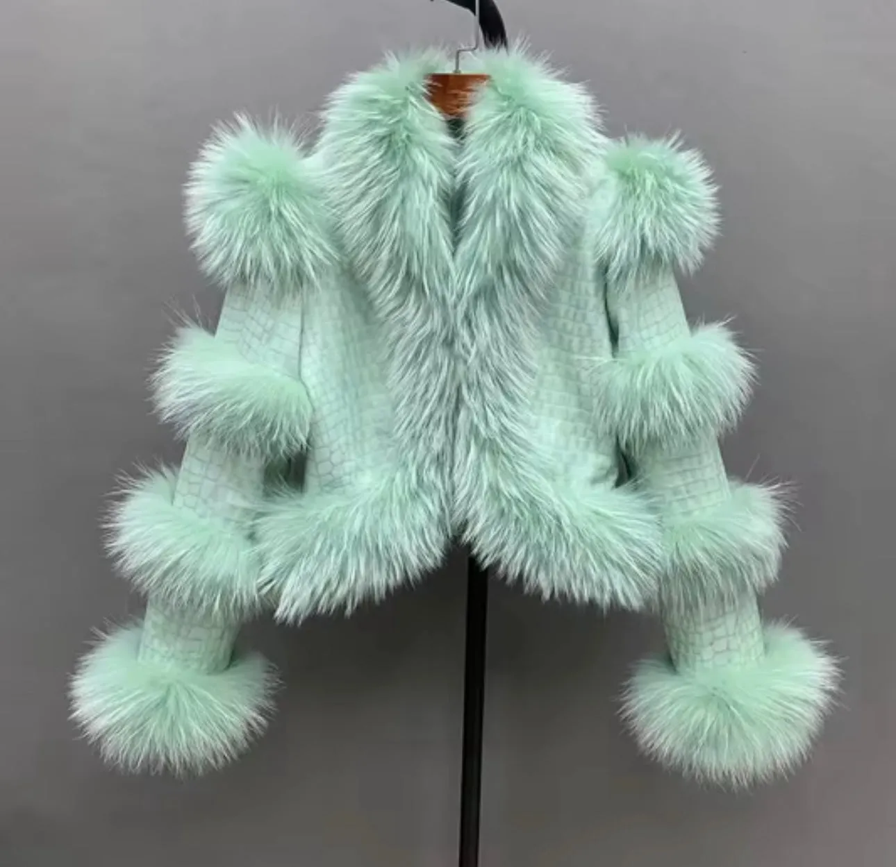 Sheepskin Leather Fur Jacket(READ DESCRIPTION)