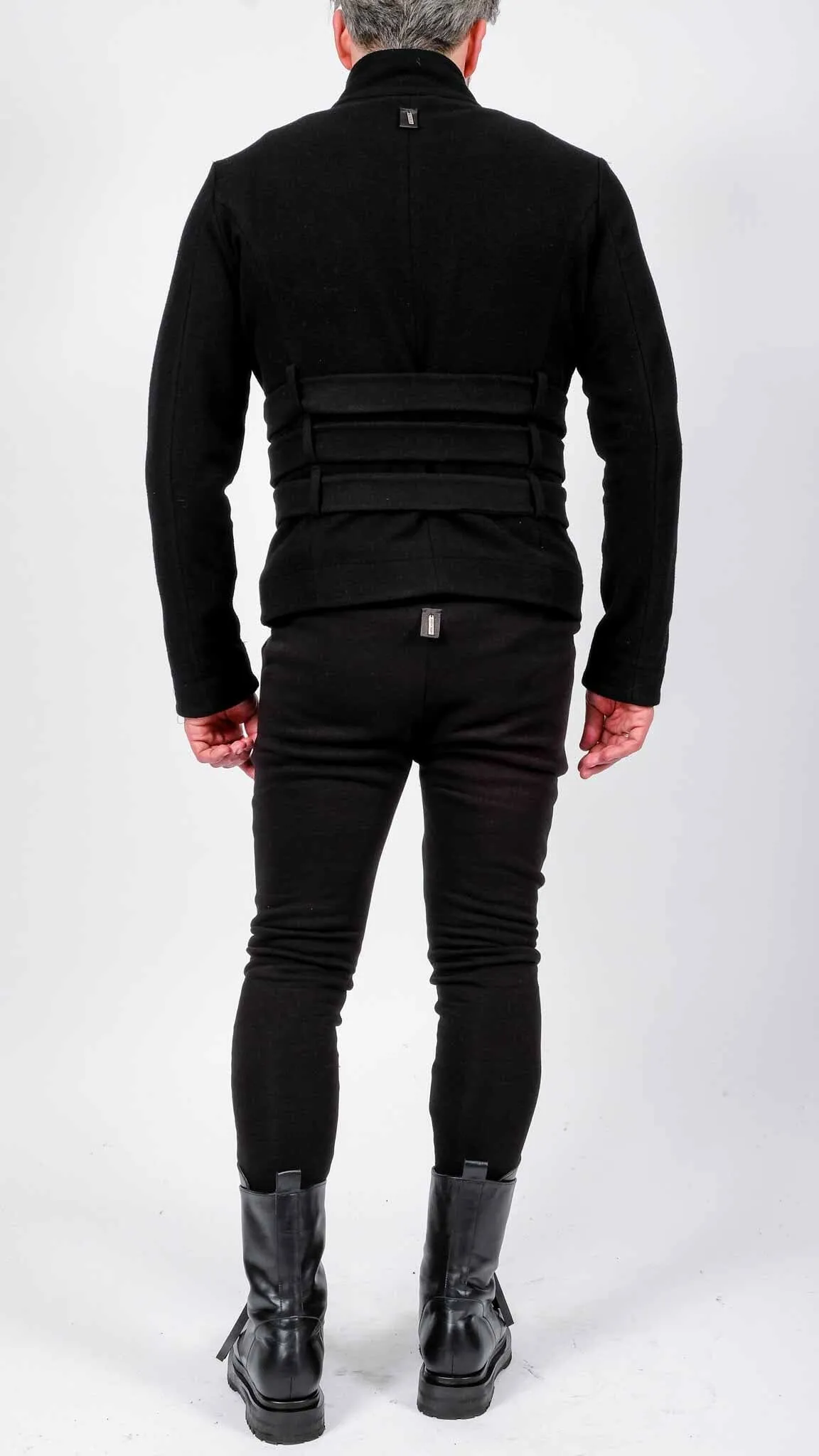 Short Coat with 3 Belts