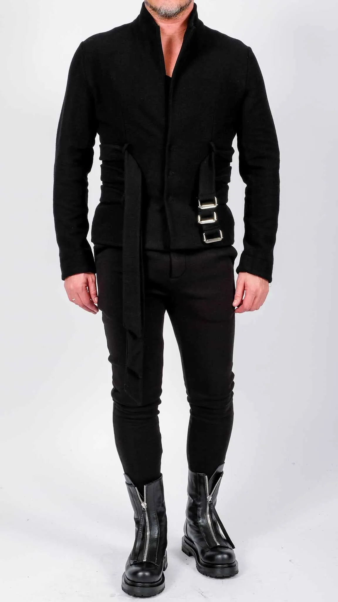 Short Coat with 3 Belts
