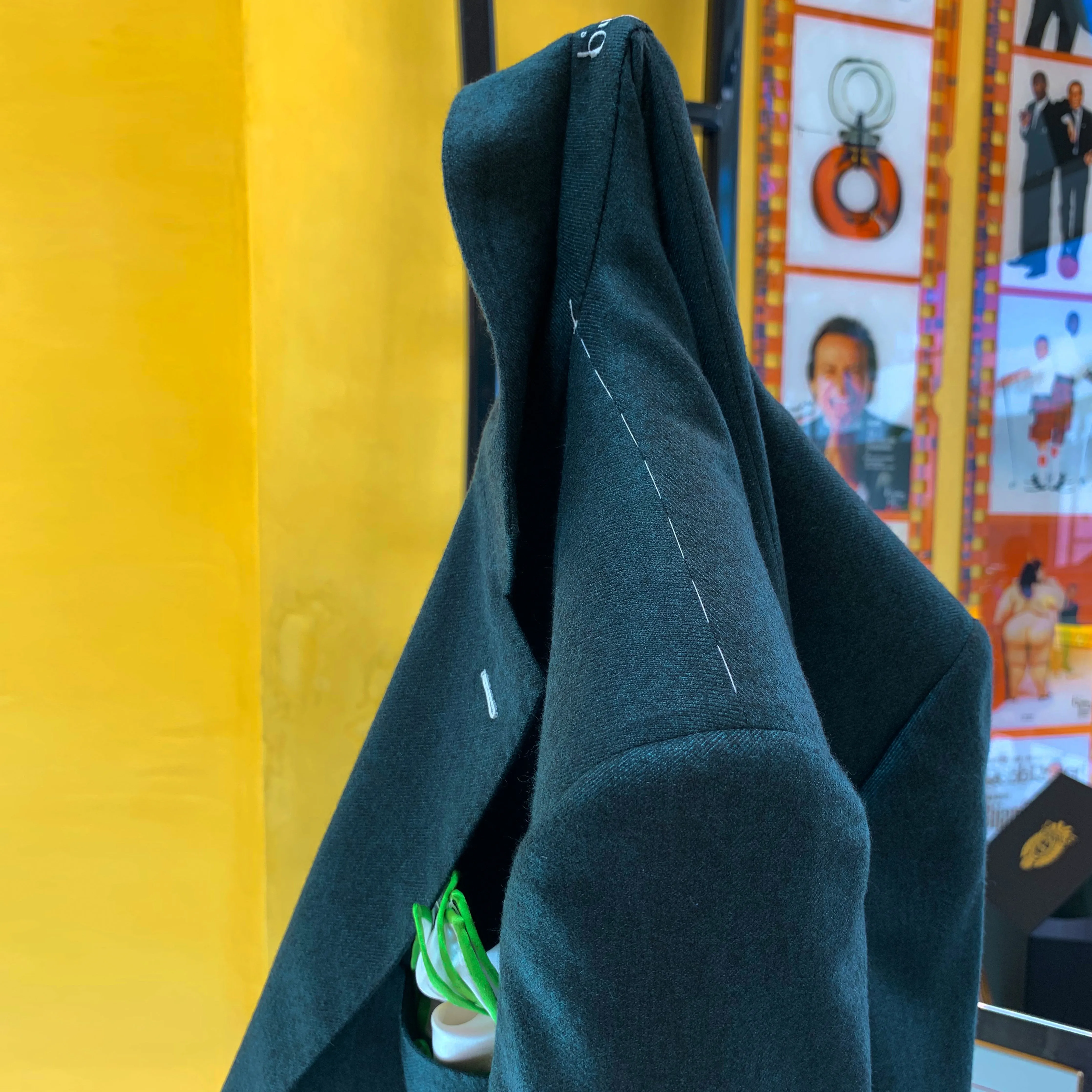 Special Order Dark Green Cashmere Jacket