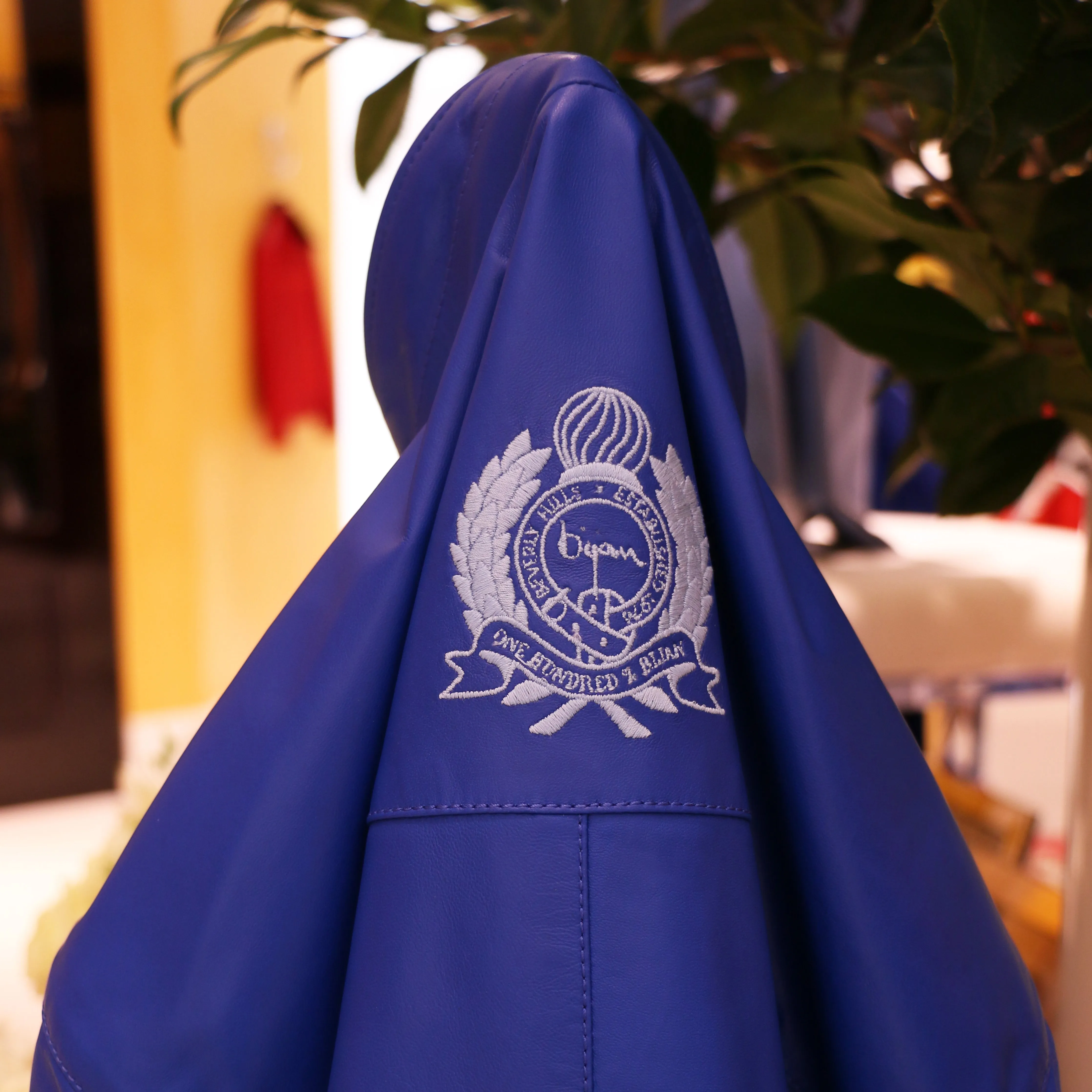 Special Order French Blue Reversible Leather Jacket