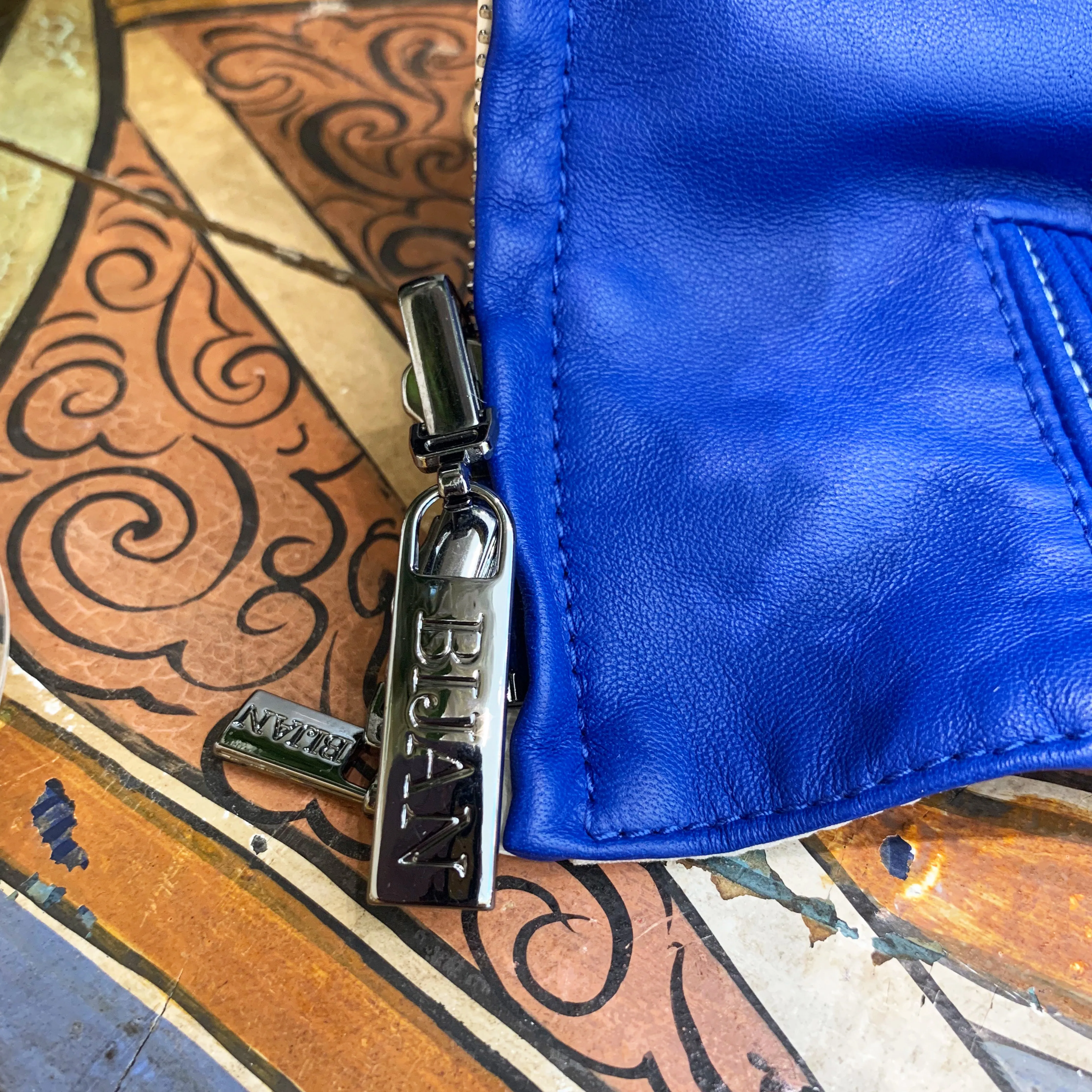 Special Order French Blue Reversible Leather Jacket