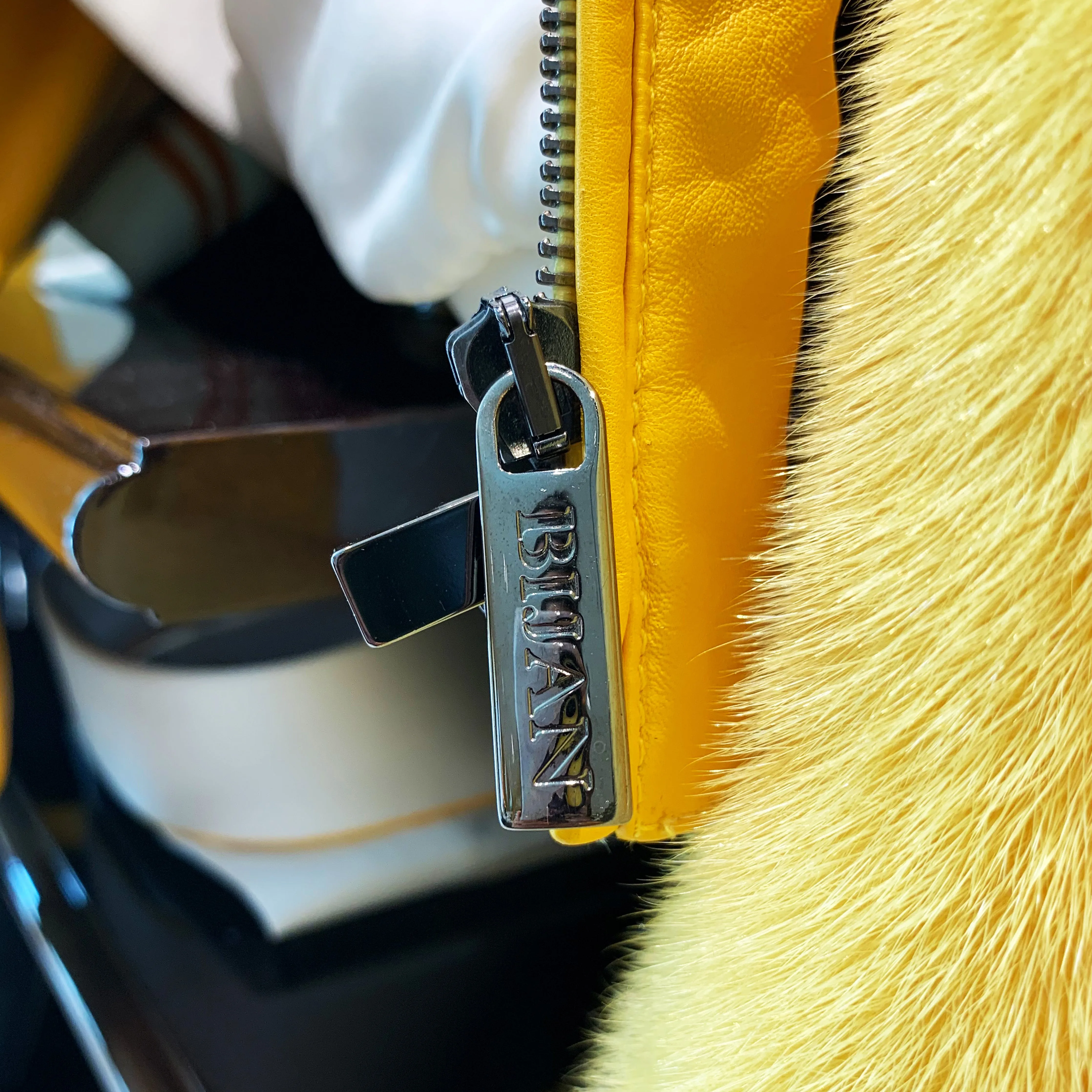 Special Order Yellow Leather Jacket