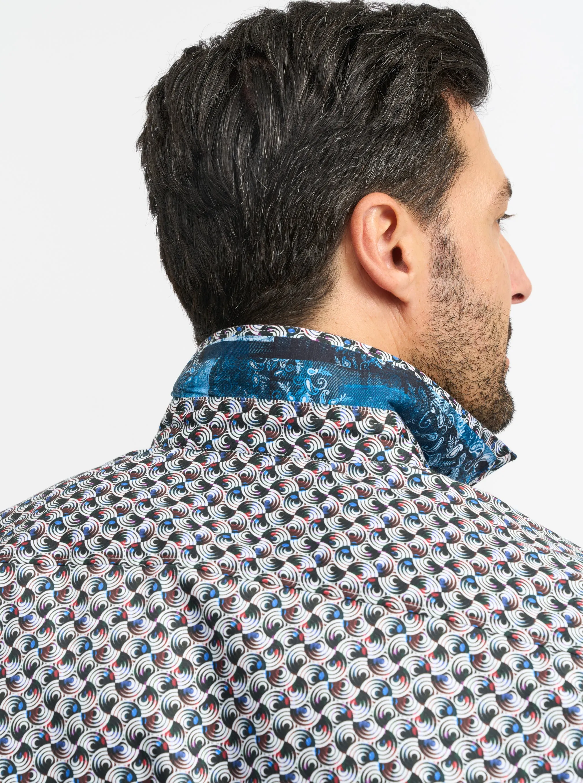 SPUN OUT LONG SLEEVE BUTTON DOWN SHIRT