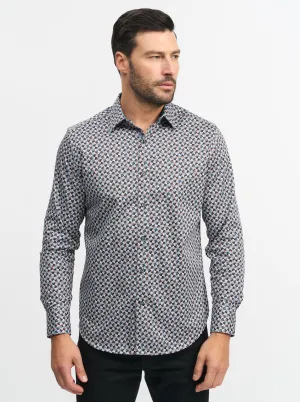 SPUN OUT LONG SLEEVE BUTTON DOWN SHIRT