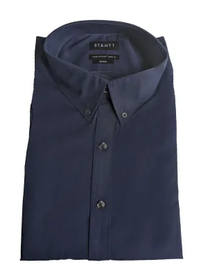 STANTT Men's Navy Casual Button Up Shirt Doyers Fit 17.5-31/32 NWT