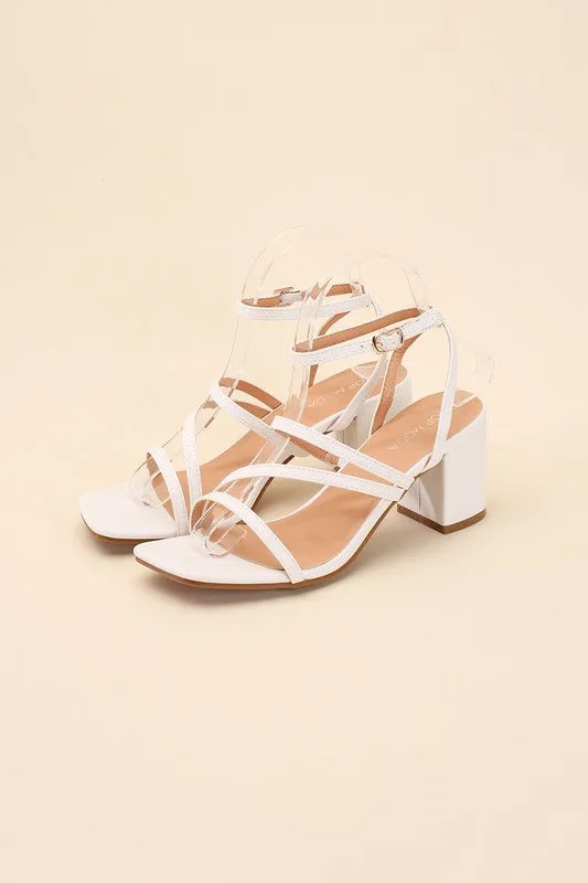 STRAPPY LOW HEEL