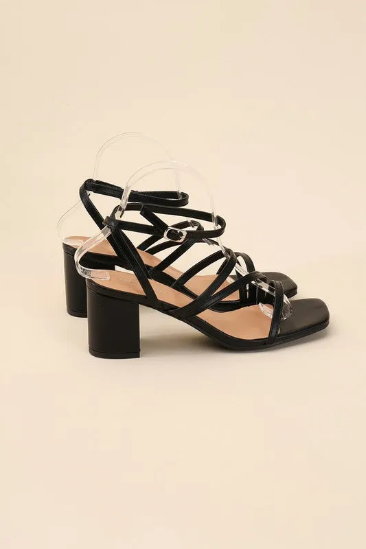 STRAPPY LOW HEEL