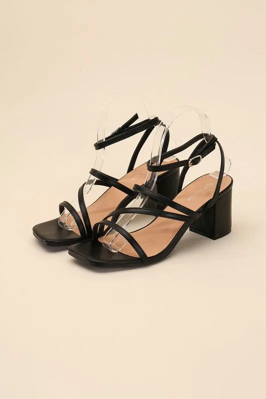 STRAPPY LOW HEEL