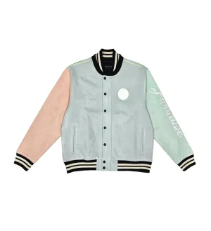 Streetwear Clothing Line: VIE RICHE - Yacht Club Suede Letterman Bomber