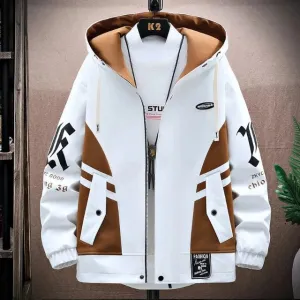 Streetwear for Men hooded coat, breathable textiles sewn into outfits