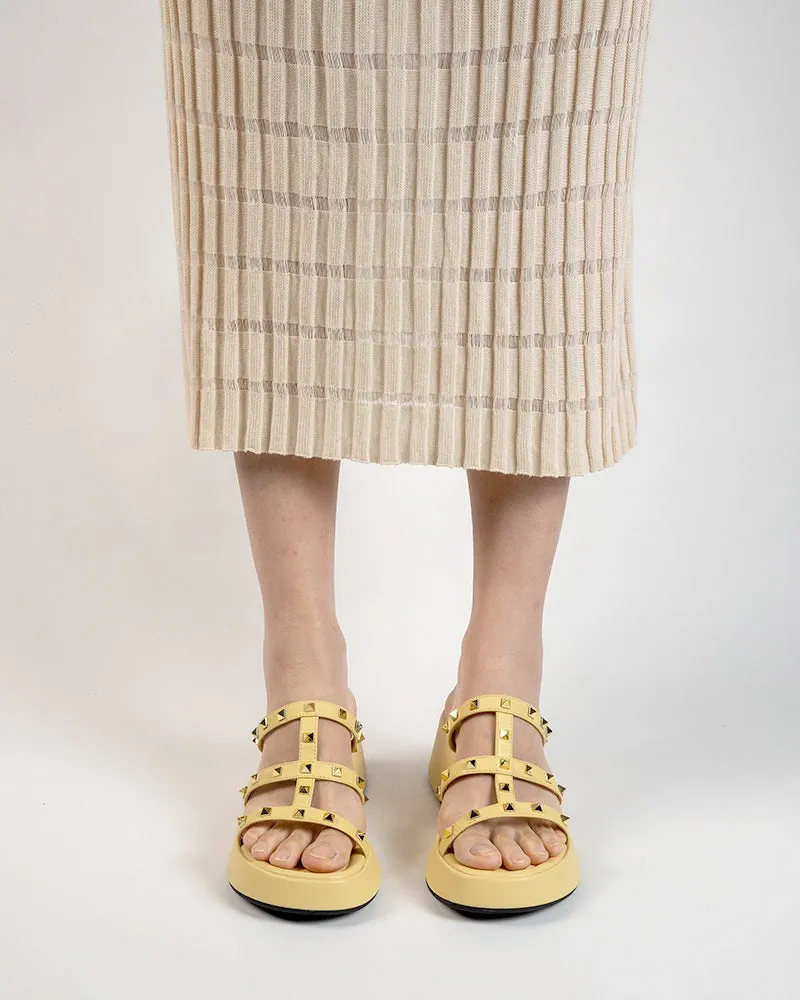 Studded Comfort Dressy Summer Platform Wedge Sandals
