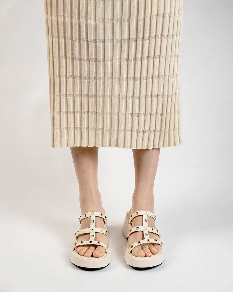 Studded Comfort Dressy Summer Platform Wedge Sandals