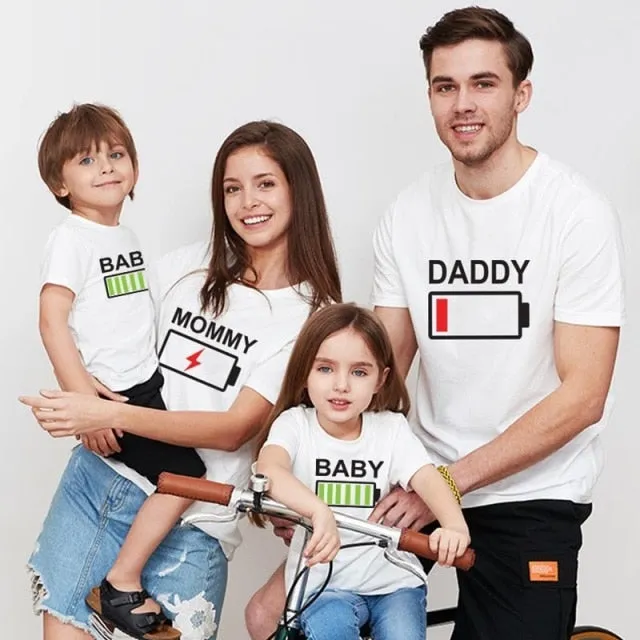 Summer Family Matching Outfits Look Daddy Mommy and Me T-shirt