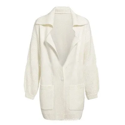 Sweater coat solid color