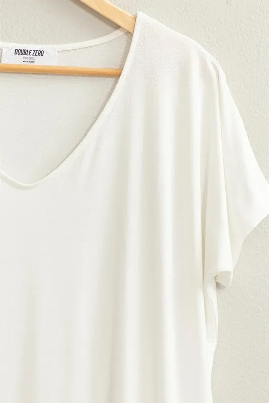 SWEET FEELS DOLMAN  SLEEVE TOP - OFF WHITE