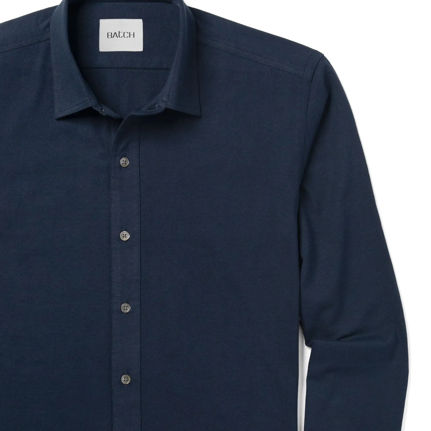 T-Shirt Shirt - Navy Cotton Jersey