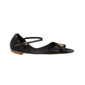 Tajali Leather Sandals - Black