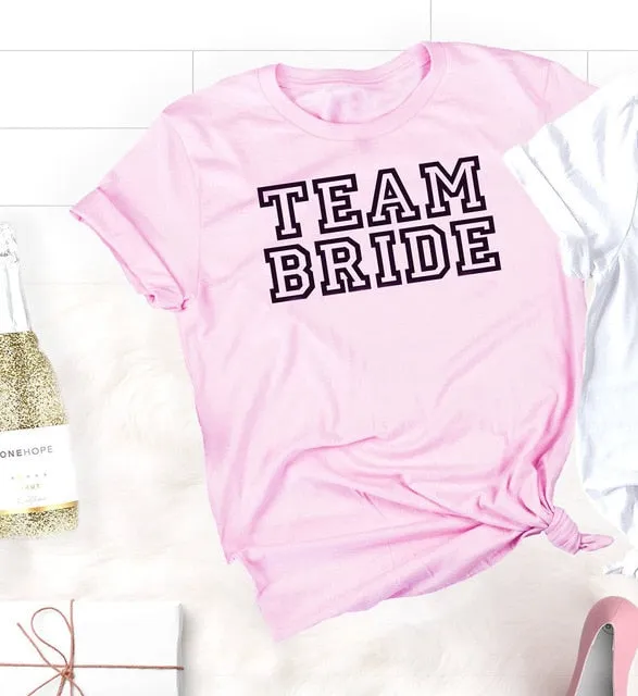 Team Bride Bridesmaid bachelorette party shirts