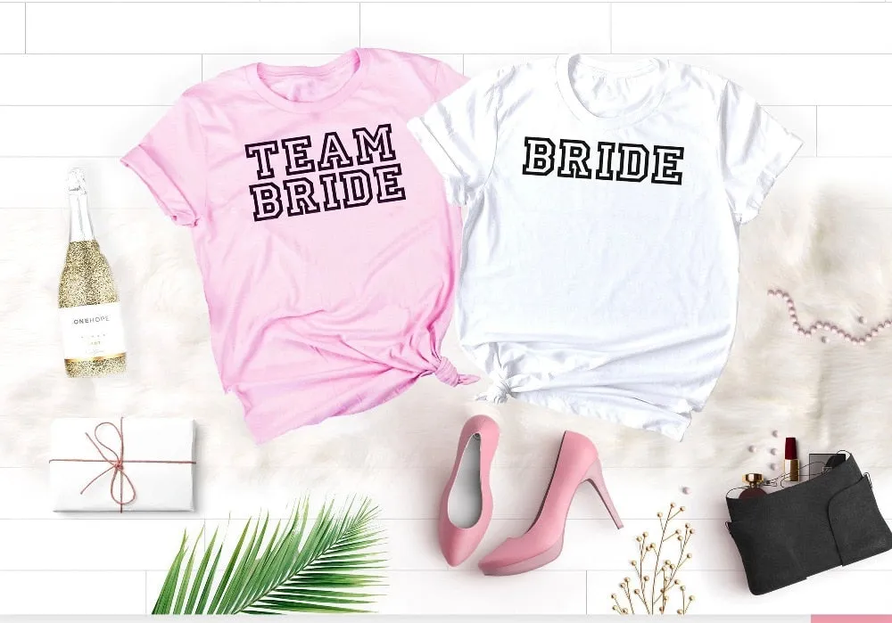 Team Bride Bridesmaid bachelorette party shirts
