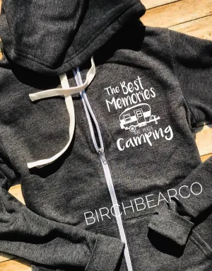 The Best Memories Are Made Camping Zip - Camping Hoodie - Camping Shirts