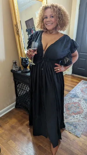 The Renn Maxi Dress V Neck
