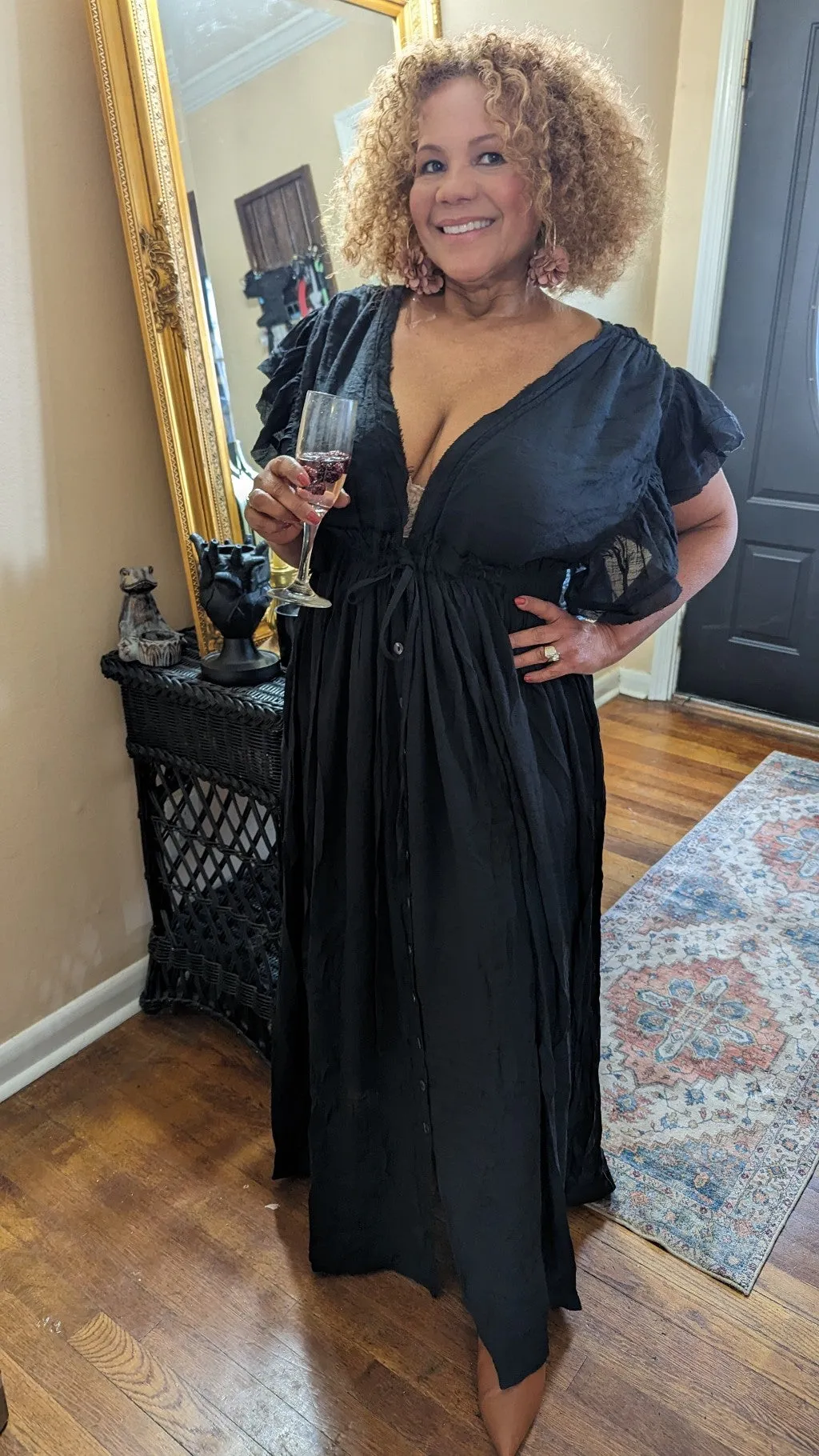 The Renn Maxi Dress V Neck