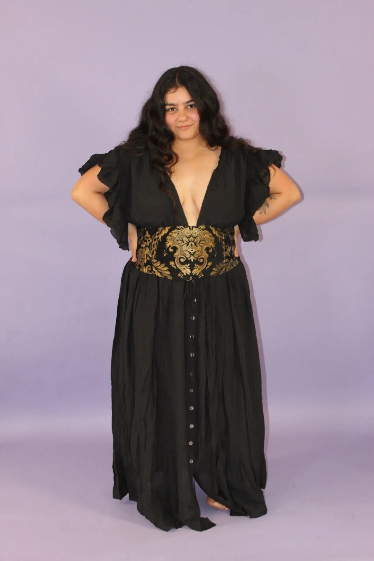 The Renn Maxi Dress V Neck