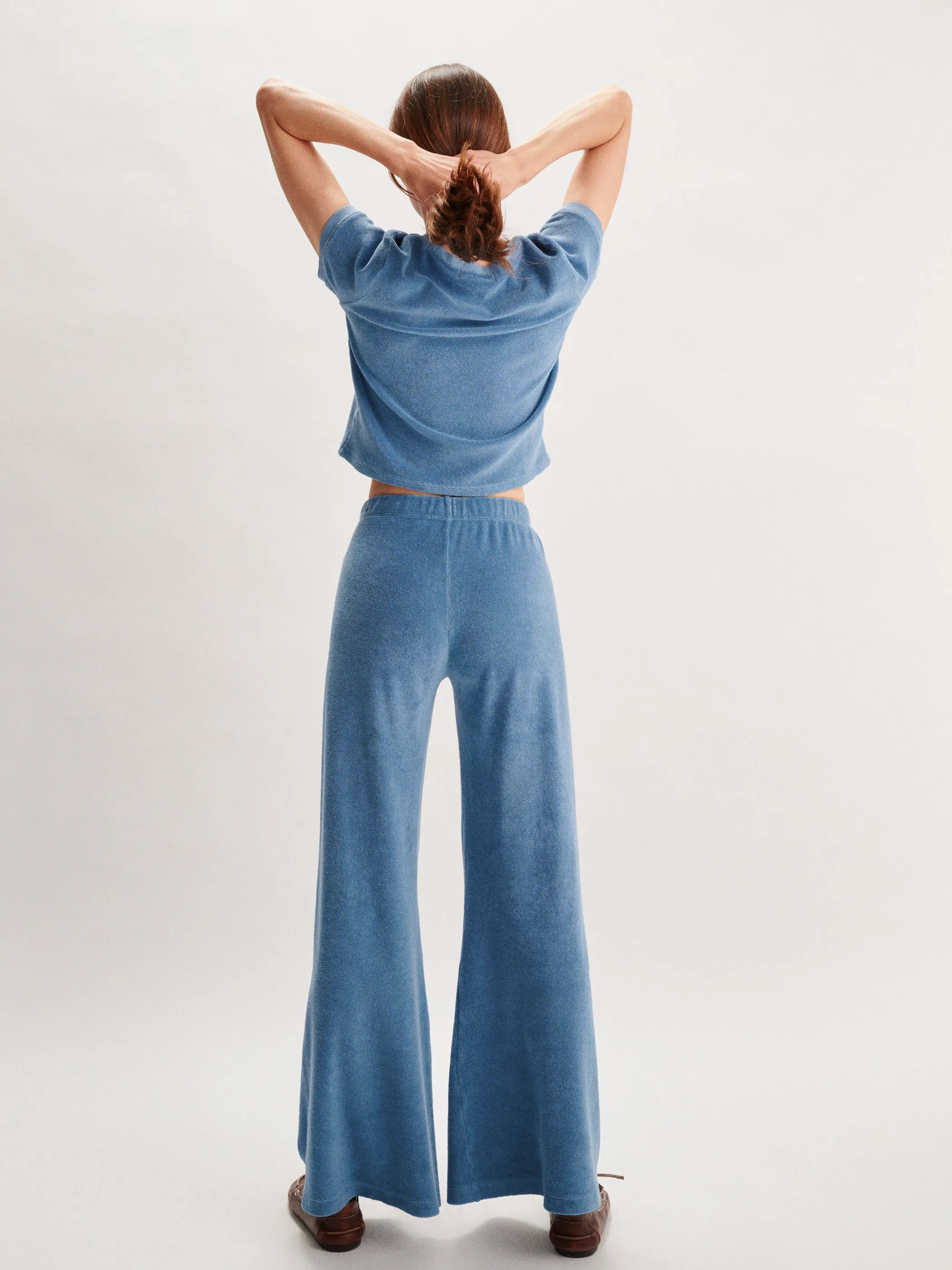 The Zephyra Flare Pants in Terry